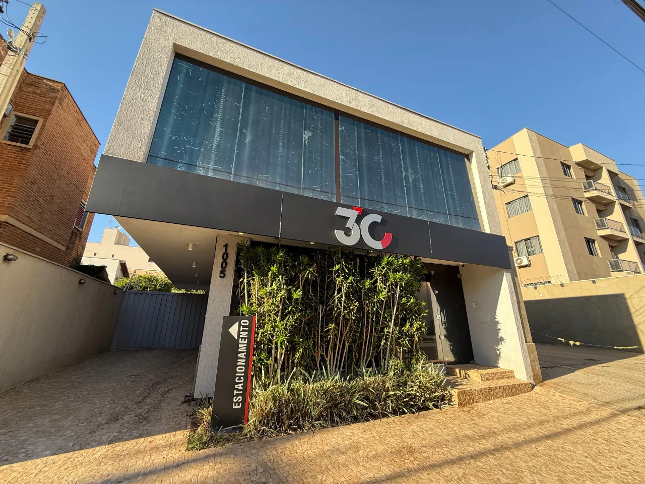 Fachada da sede da 3C Partner em Ribeirão Preto