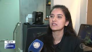 Frame da reportagem da TV Record sobre inteligência artificial